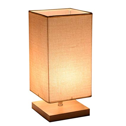 Surpars House Minimalist Solid Wood Table Lamp Bedside Desk Lamp
