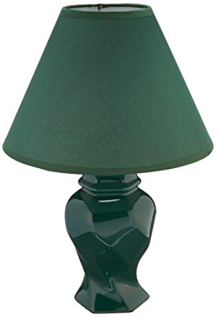 ORE International 606GN Ceramic Table Lamp, Green