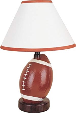 S.H. International Ceramic Football Table Lamp 15.5
