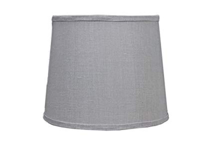 AHS Lighting SD1566-16PD Medium Grey Linen 16 inch Drum Shade with Uno Fitter