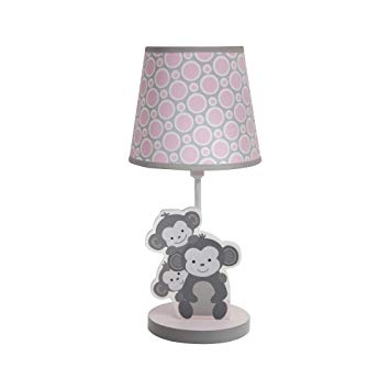 Bedtime Originals Lamp with Shade and Bulb, Pinkie