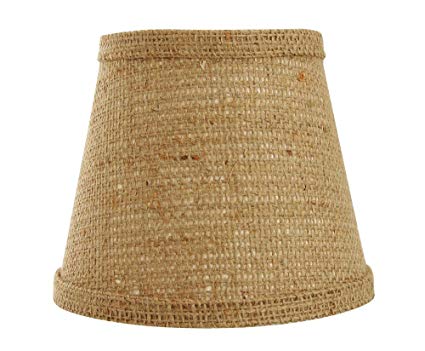 AHS Lighting SD0967-10WE Natural Burlap Empire Lamp Shade with Washer, 10