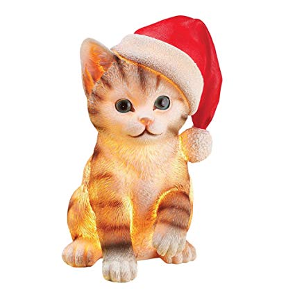 Holiday Pet Table Lamps Christmas Decoration, Cat