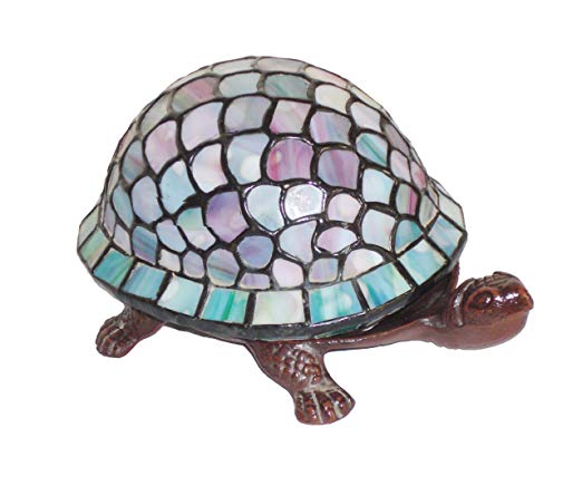 Tiffany-style Turtle Accent Lamp
